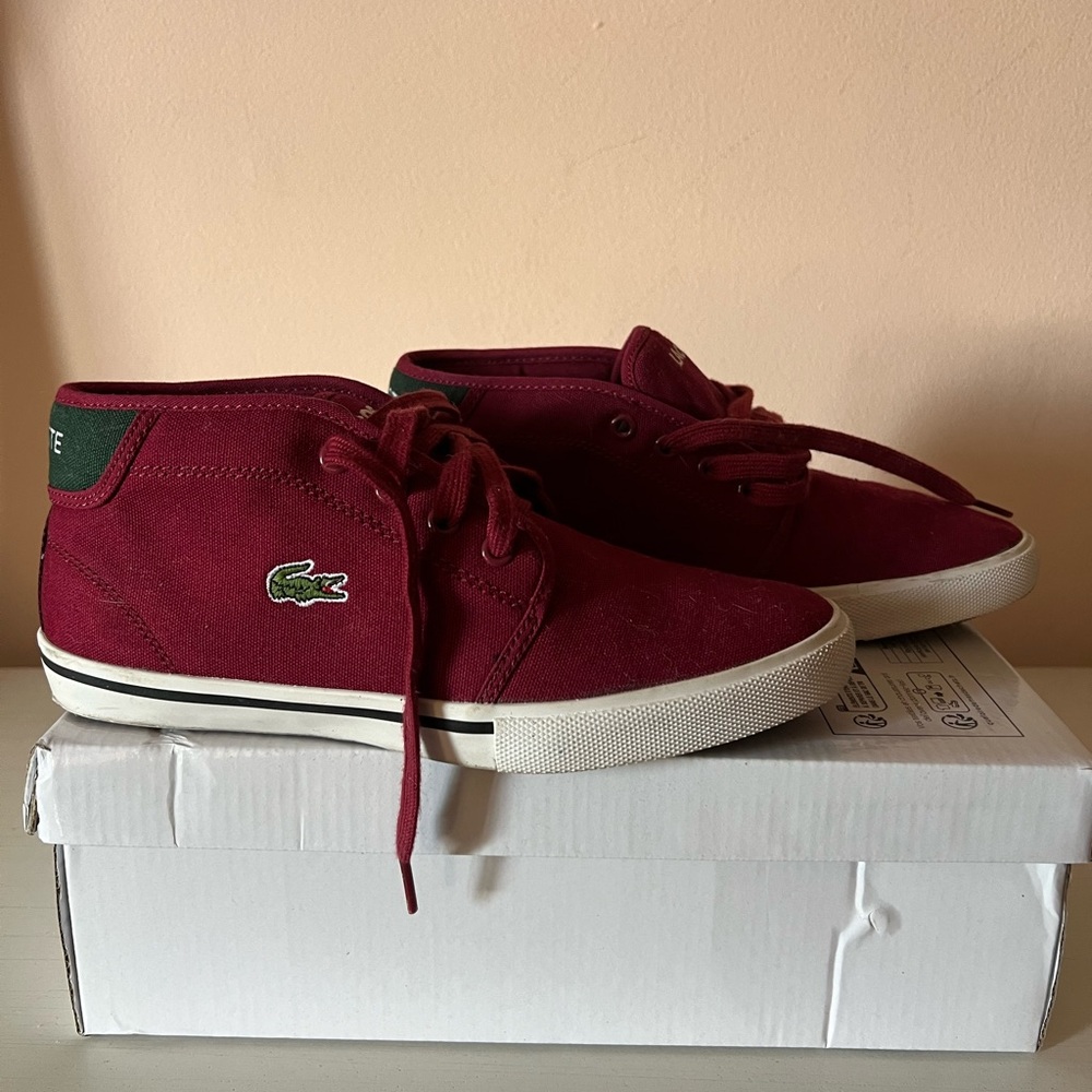 Lacoste Kids Sneakers - Red and Green